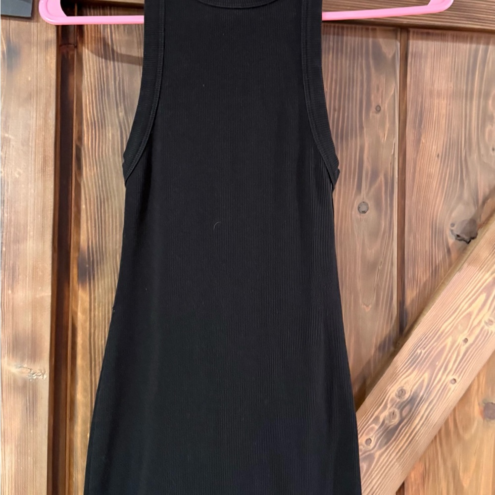 Zara Ribbed Black Dress - Picture 3 of 6